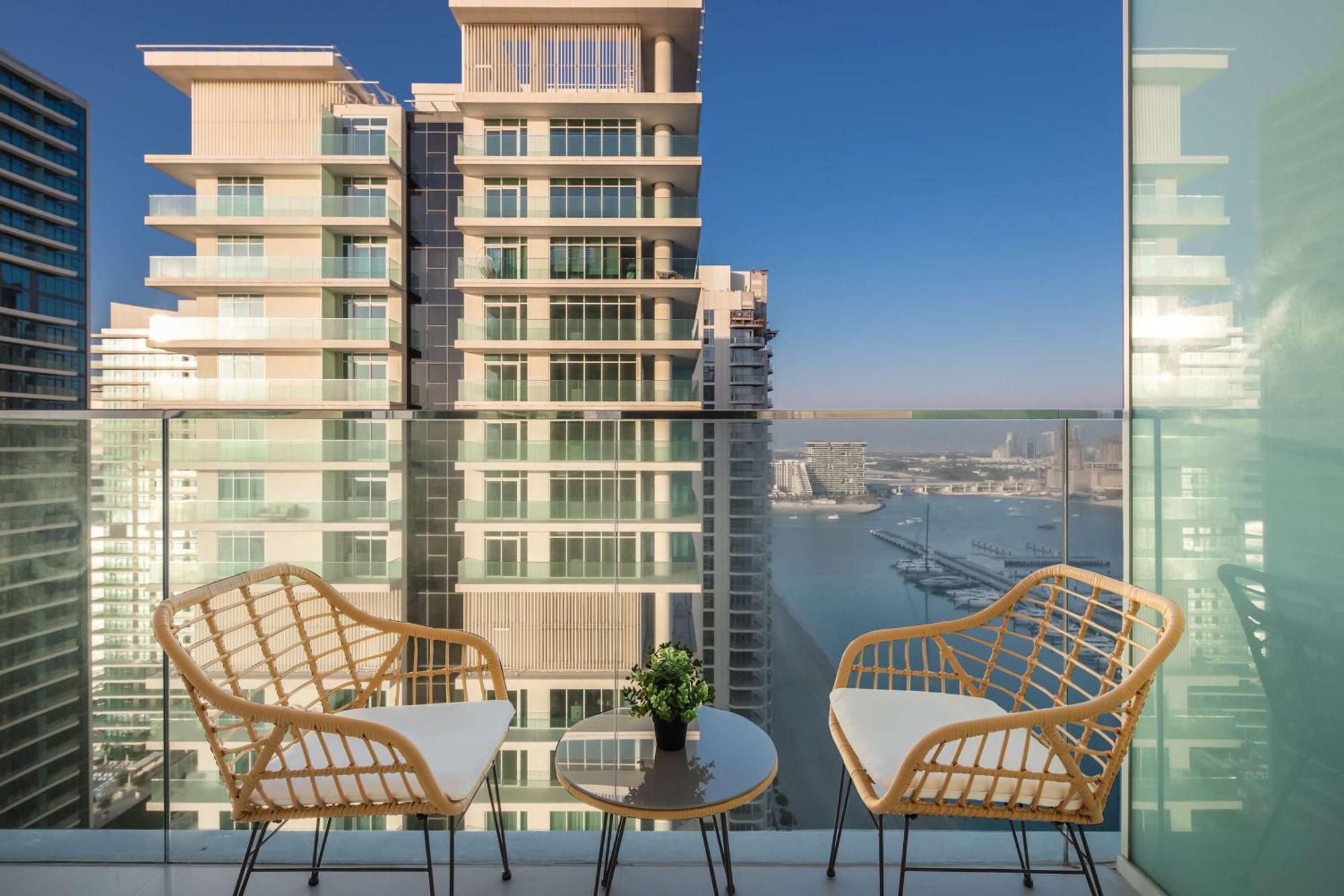 Silkhaus Palm View 1Bdr With Private Beach In Emaar Beachfront Dubaj Exteriér fotografie